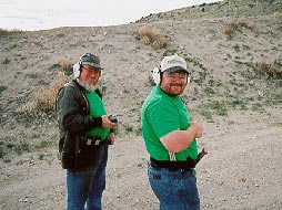 David and Dennis Gentry at the Shooting Range